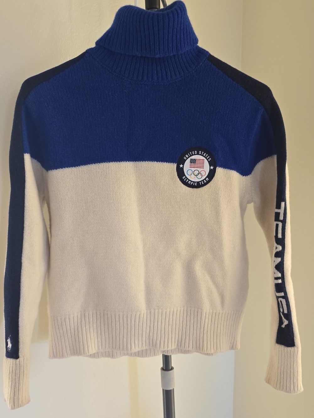Polo Ralph Lauren Team USA 2022 Winter Olympics Merino Wool Turtleneck Sweater
